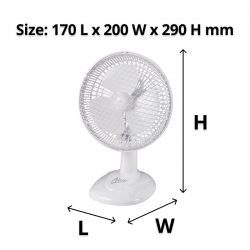 Fan - White Desk Fan 15cm