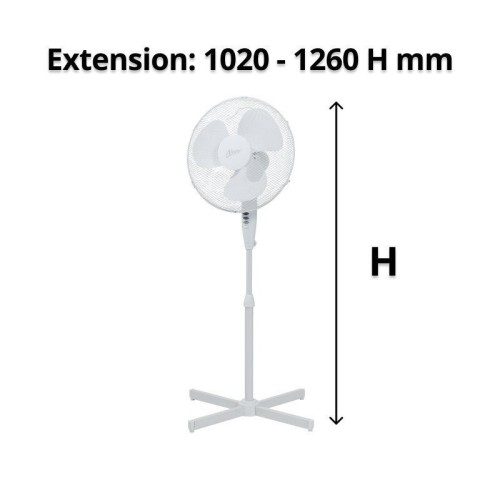 Fan - White Pedestal Fan 40cm